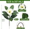 3-Piece Artificial Magnolia Flower Stems - 24.4" Real-Touch Silk Magnolias - Realistic Faux Floral Branches for Tall Vases, Wedding Centerpieces, and Elegant Home Kitchen Table Decor (White)